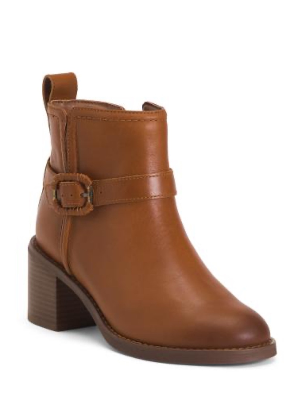CLARKS Leather Chamberly Trim Comfort Booties